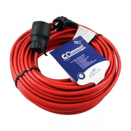 Commel Spojni kabel s utičnicom (Crvene boje, 20 m) Cijene