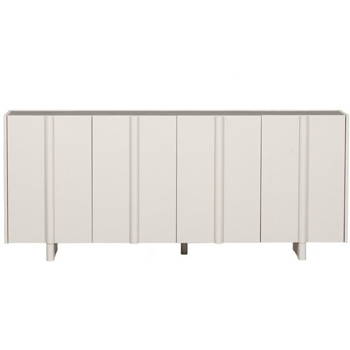 WOOOD Krem niska modularna komoda od masivnog bora 200x85 cm Basu &amp;ndash; Slike