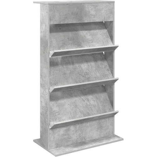  Polica za časopise s policom Betonski sivi 70 x 41 x 126 cm Slike