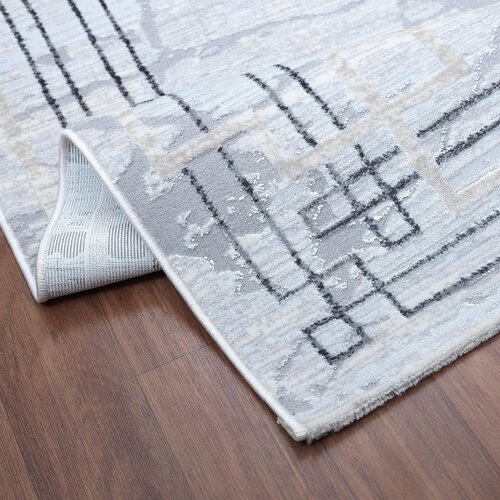 Lesnina XXXL tkana preproga harmony 120/160 cm tkano svetlo siva Slike