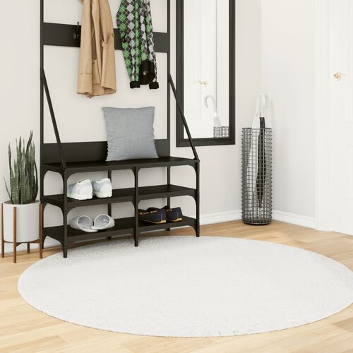 vidaXL Preproga OVIEDO s kratkimi vlakni krem Ø 160 cm Cene