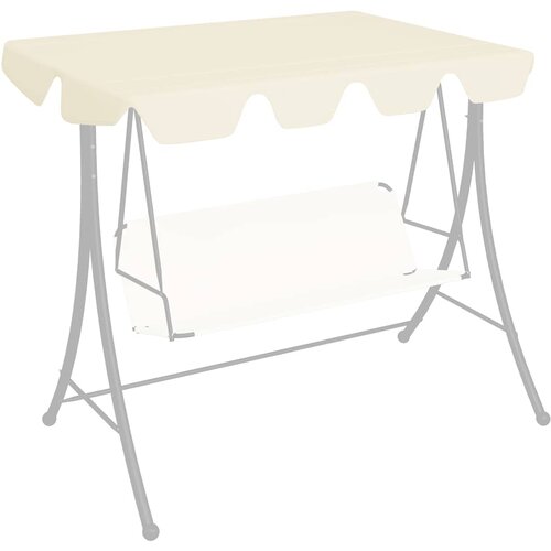  Zamjenski krov za vrtnu ljuljačku krem 150 / 130 x 105 / 70 cm Cene
