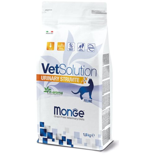 MONGE VETSOLUTION medicinska hrana za mačke bez žitarica urinary struvite 1.5kg Cene