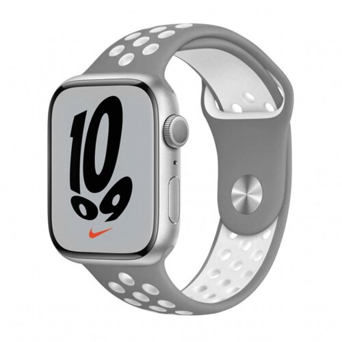 Apple Watch Sport Silicone Strap gray white S/M 38/40/41mm kaiš za sat Slike