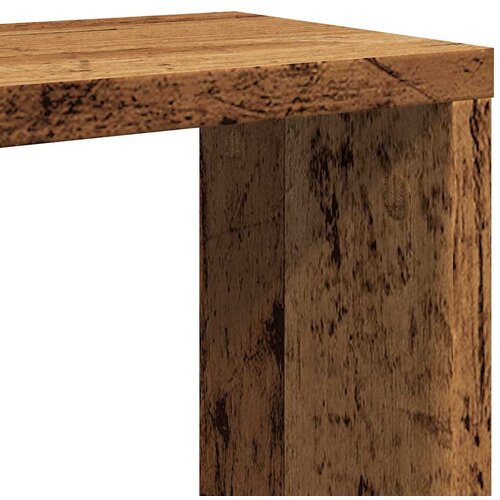  Kockaste zidne police 2 kom boja staro drvo 30x15x30 cm drvene Slike
