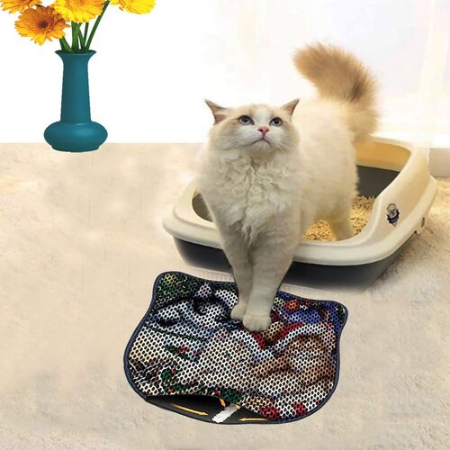 WALLXPERT Kdkafa0177 multicolor cat litter mat Cene