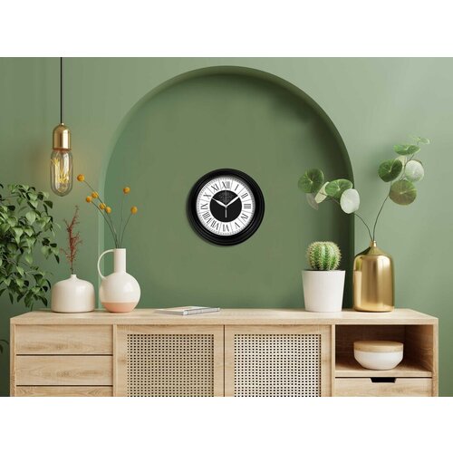 Wallity Zidni sat 121012-Syh26Byz, 30x30 cm, Crni Cene