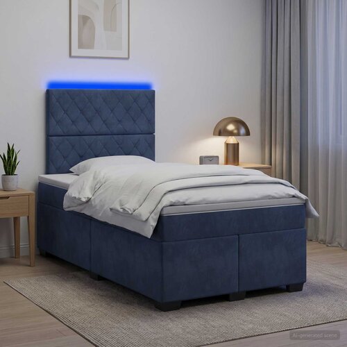  Boxspring krevet s madracem Tamnosiva 120 x 190 cm Bar&scaron;un Cijene