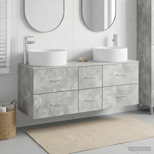  Set namještaja za kupaonicu 3 kom. Betonska siva 49,5 x 44,5 x 65,5 cm Cene