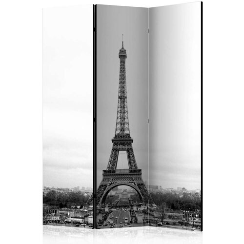  Paravan u 3 dijela - Paris: black and white photography [Room Dividers] 135x172 Slike