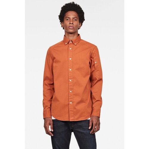 G-star Shirt - Stalt bttn down pt straight shirt orange Slike