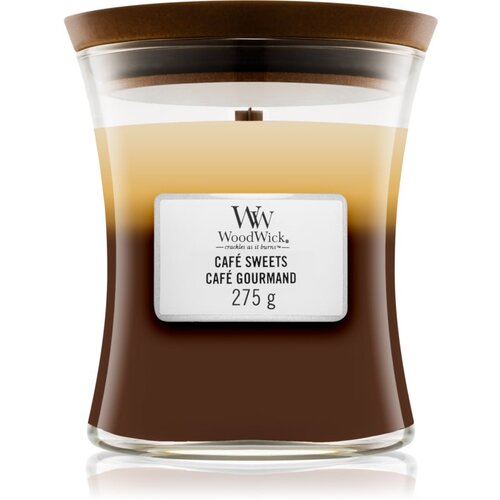 WoodWick trilogy Café sweets dišeča svečka 275 g unisex Cene