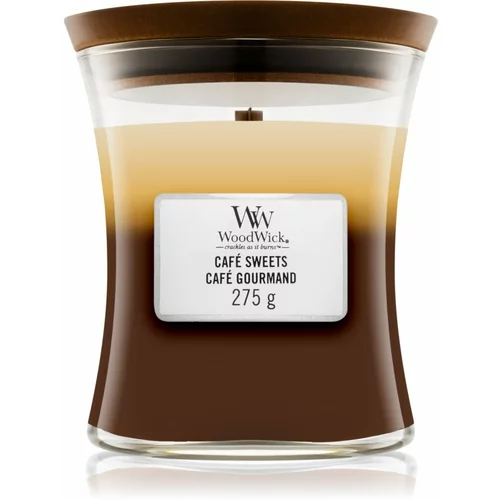 WoodWick trilogy Café sweets dišeča svečka 275 g unisex