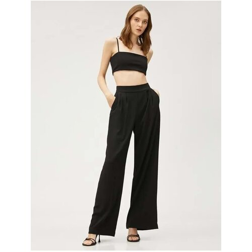 Koton Women&amp;#039;s Clothing Trousers 3sak40108uw Black Slike