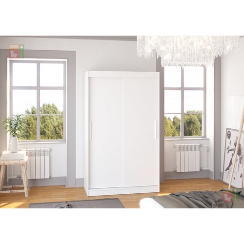 ADRK Furniture Garderobna omara z drsnimi vrati Collin 120x200x58 cm Slike