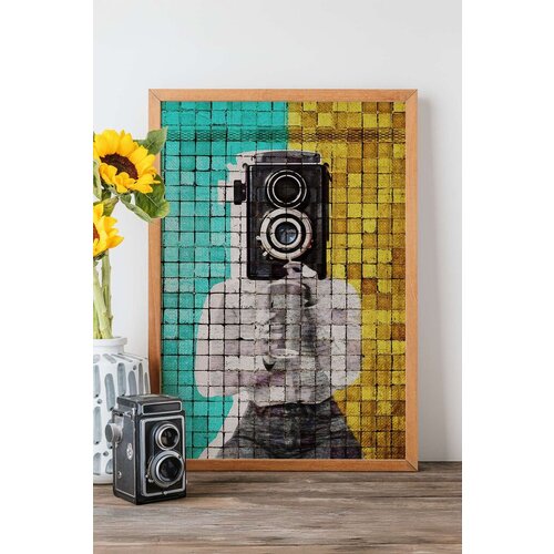 Wallity uramljena slika Popmosaıc2, 33x48 cm Cene