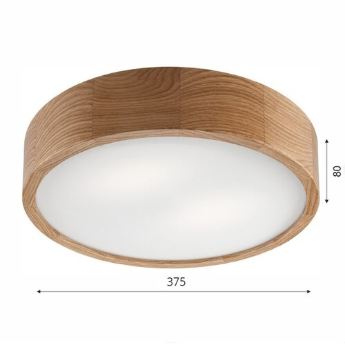 LAMKUR Plafonsko svetlo NATURAL 2xE27/60W/230V, prečnika 37,5 cm, od borovine Slike