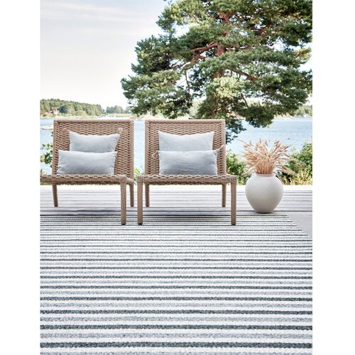 Pappelina zelen/kremno bel zunanji in notranji tekač 70x240 cm teo sage &amp;ndash; Slike
