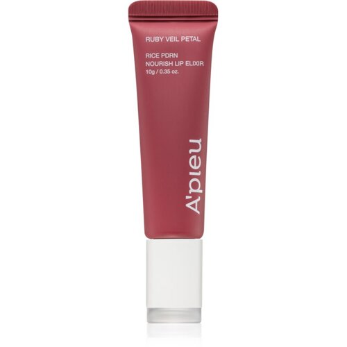 A&amp;#039;pieu Rice PDRN Nourish Lip Elixir tonirani balzam za ustnice s hranilnim učinkom odtenek 04 Ruby Veil Petal 10 g Slike