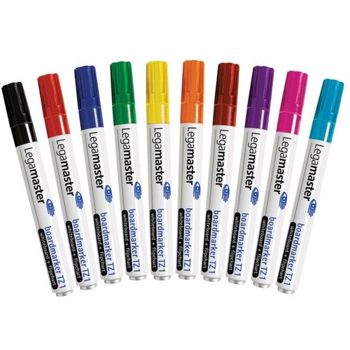 Legamaster Marker za belu tablu/flipchart okrugli vrh 1/5-3mm 10boja TZ1 7-110099 Cene