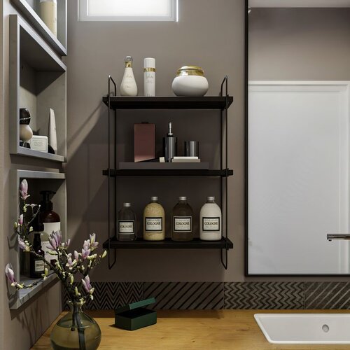 Hanah home pulalis - anthracite anthracite wall shelf Slike