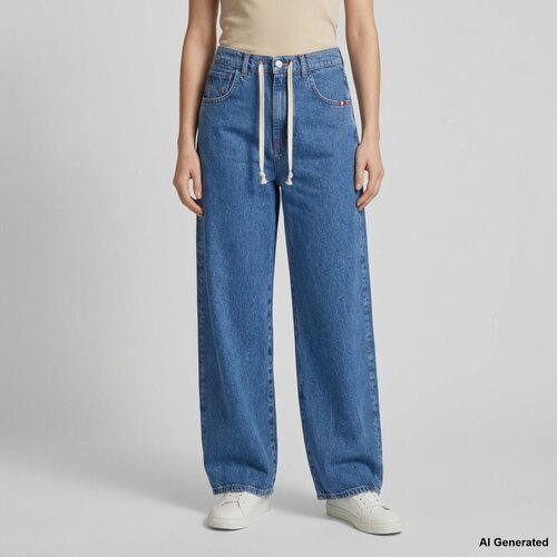 Amish Jeans Js) Danielle Woman Modra Cene
