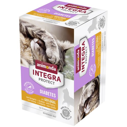 Animonda Integra Protect Adult diabetes pladnji 24 x 100 g - S perutnino Cene