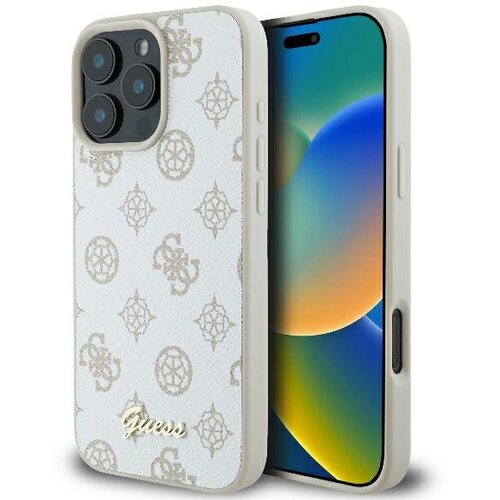 Guess PEONY SCRIP LOGO MAGSAFE OVITEK ZA IPHONE 16 PRO BEL OVITEK, (21896776) Cene
