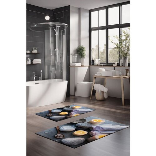 CT-5342 multicolor bathmat set (2 pieces) Cene