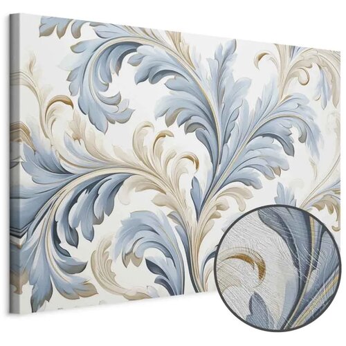  Slika - Baroque Ornaments in Light Cream-Blue Hues 30x20 Premium Print Cijene
