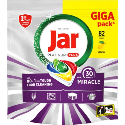 Jar Platinum Plus Miracle Lemon kapsule za perilicu posuđa, 82 kom XXL Cijene