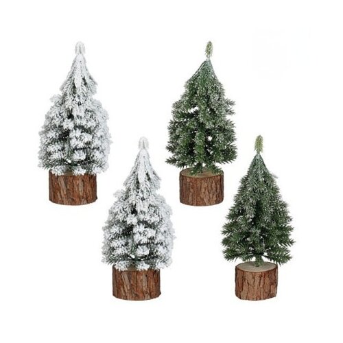 Dekordom 1187438 - edl novogodi&amp;scaron;nja dekoracija - standing tree frosted 19cm ( 044653 ) Slike