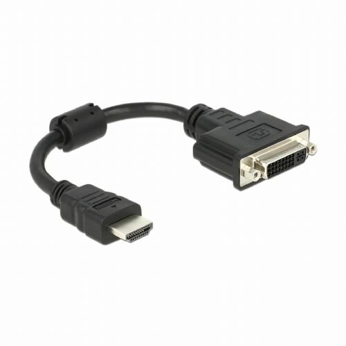 Delock 65327 HDMI / DVI adapter [1x muški konektor HDMI - 1x ženski konektor DVI, 24 + 5 polova] crna 0.20 m Cijene