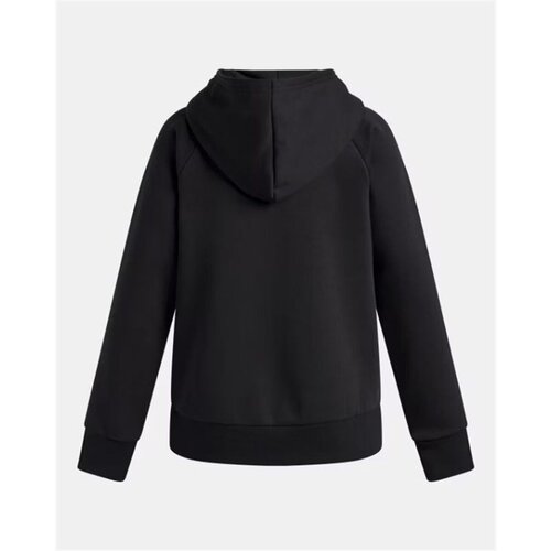 Pulover Gornji Dio Trenirke s Kapuljačom za Djevojčice Under Armour Rival Flc Shimmer Hdy Crna Slike