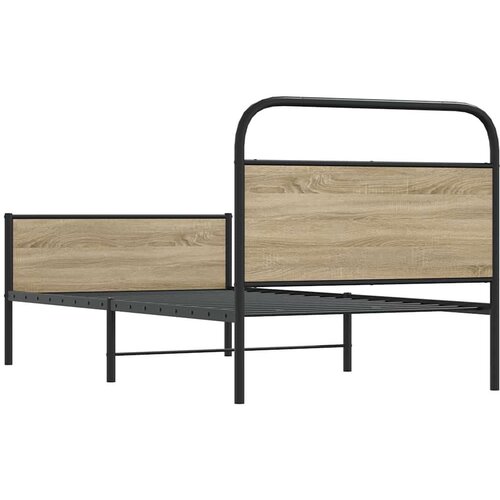 vidaXL Okvir kreveta bez madraca boja hrasta sonome 90 x 200 cm drveni Cene
