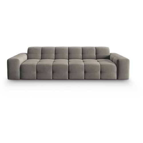 Micadoni Home Siva žametna zofa 255 cm Kendal - Micadoni Home Cene