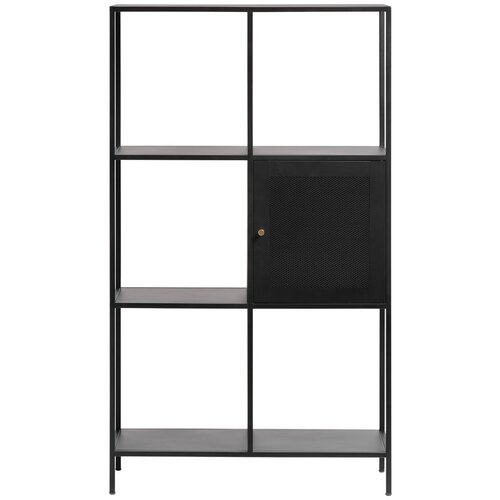 Unique Furniture Črn kovinski regal 80x138 cm Malibu &amp;ndash; Unique Furniture Slike