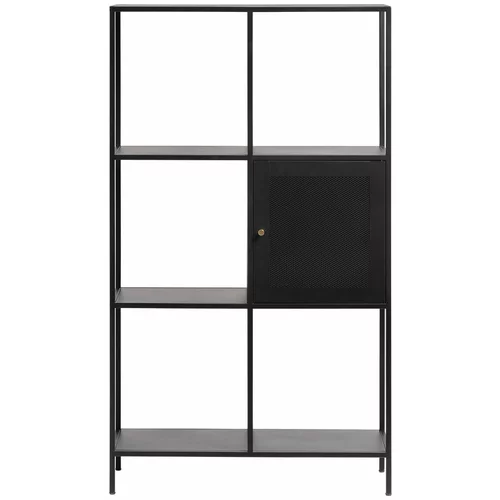 Unique Furniture Crna metalna polica za knjige 80x138 cm Malibu -