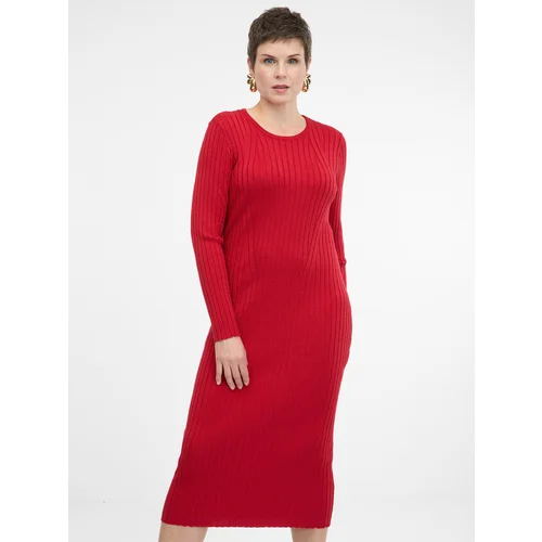 Orsay Red women's midi dress - Women's