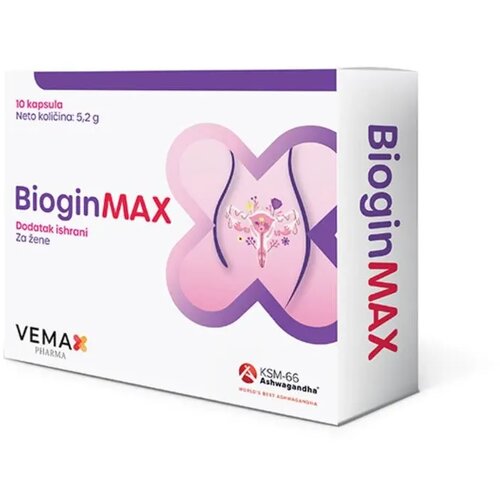Vemax Pharma Biogin MAX, 10 kapsula Slike