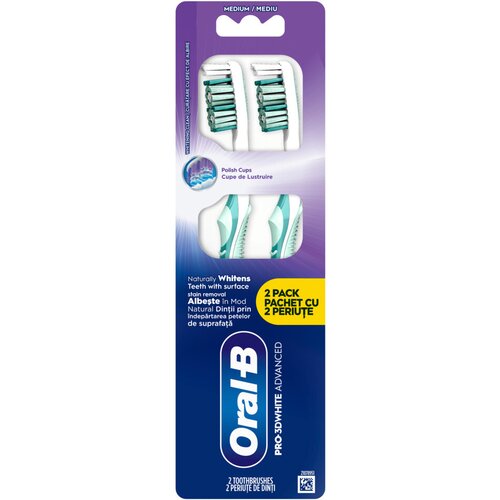 Oral-b Pro 3D White Advanced ručna četkica za zube, 2 komada Cene