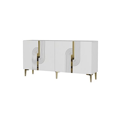 Hanah home konzola meyra 150 white gold Slike