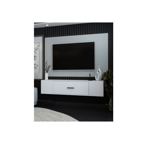 Hanah home Hanah Kućni TV ormarić Kodak, 150x33,2x29,6 cm, Bijeli Cijene