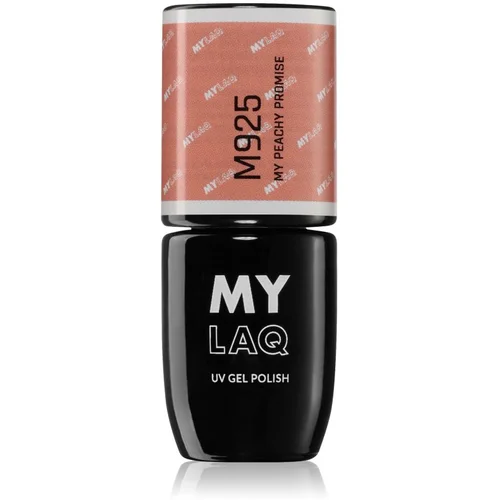 MYLAQ UV Gel Polish My Promise gel lak za nohte odtenek My Peachy Promise 5 ml