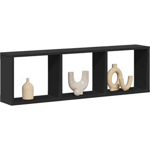 VidaXL Zidni ormarić crni 100x16x30 cm od konstruiranog drva Slike