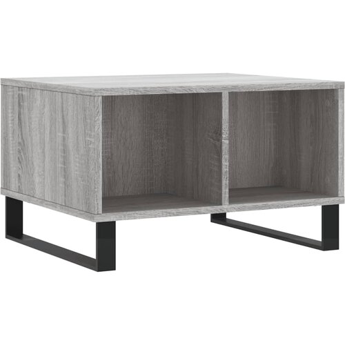 Maison Chic Klubska mizica - kavna mizica - Nizka mizica siva sonoma 60x50x36,5 cm inženirski les, (21753067) Slike