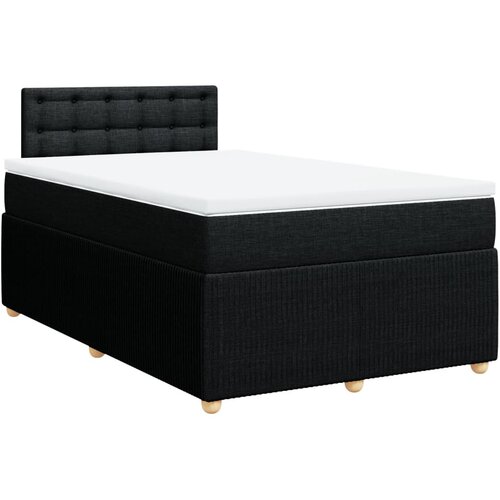 Maison Chic Box spring postelja - Vzmetna postelja z vzmetnico črn 120x200 cm blago SL16740, (21882258) Cene