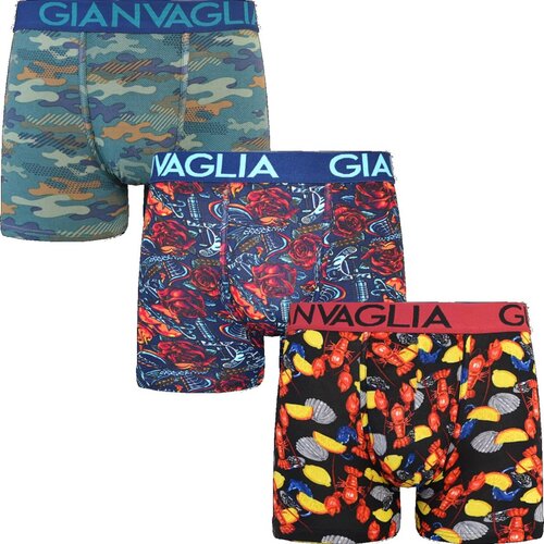 Gianvaglia 3PACK men's boxers multicolor (GVG-5506) Cene