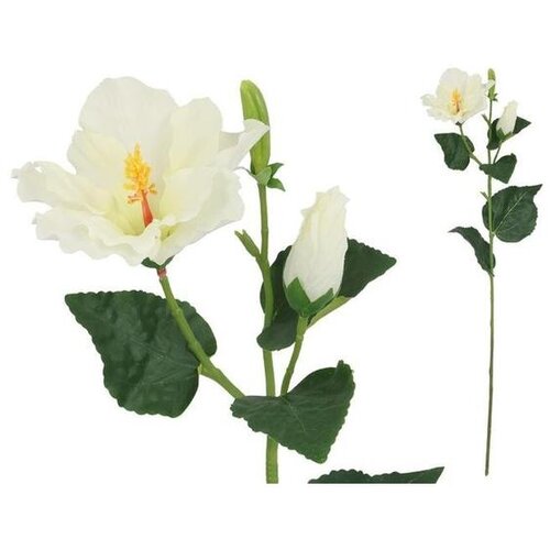  HIBISKUS 60CM BIJELI PVC Cene