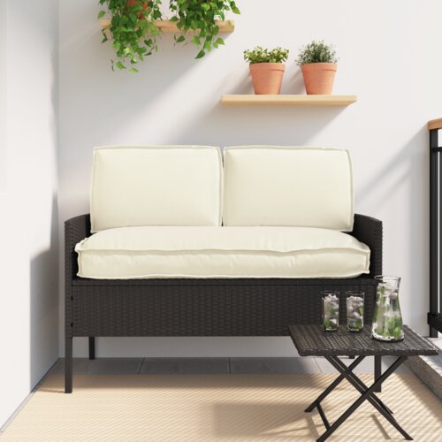 VidaXL Set jastučića za palete s jastukom 3 pcs Krema Slike